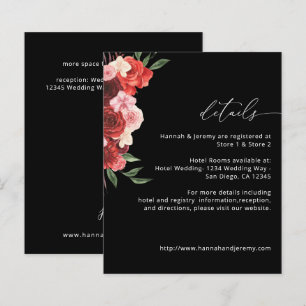 Details zu Red Floral - Black VH2