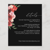 Details zu Red Floral - Black VH2 (Vorderseite)