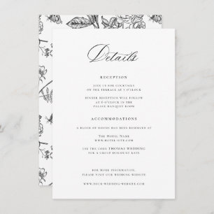 Details zu Regency Black Wedding Begleitkarte