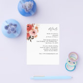 Details zu Rosa und Rosa Blumen Flyer (Einzeln)