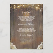 Details zu rustikalen Hochzeiten in Streichelleuch Begleitkarte (Vorderseite)