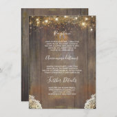 Details zu rustikalen Hochzeiten in Streichelleuch Begleitkarte (Vorne/Hinten)