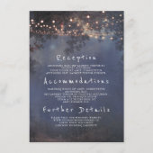 Details zu rustikalen Zweigen und Lichtern bei Hoc Begleitkarte (Vorderseite)