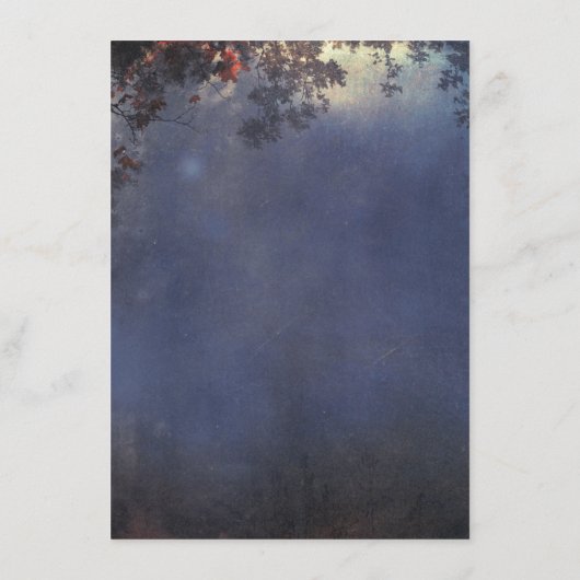 Details zu rustikalen Zweigen und Lichtern bei Hoc Begleitkarte (Rückseite)