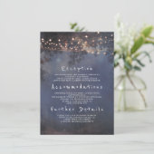 Details zu rustikalen Zweigen und Lichtern bei Hoc Begleitkarte (Stehend Vorderseite)