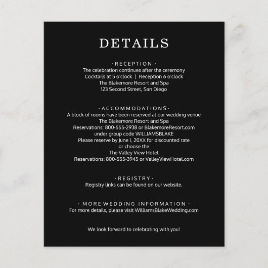 Details zu Schwarz-Weiß-Hochzeiten Flyer (Vorne)