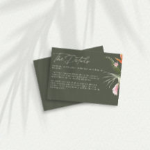 Details zu tropischen dunkelgrünen Hochzeiten