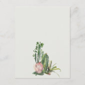 DETAILS ZU WASSERFÄLLEN VON DESERT CACTI FOLIAGE BEGLEITKARTE (Rückseite)