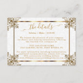 Details zum 50. Goldenen Jubiläum Begleitkarte (Vorderseite)