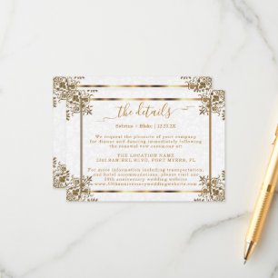 Details zum 50. Goldenen Jubiläum Begleitkarte