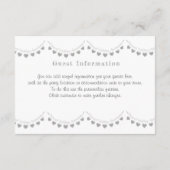 Details zum 60. Diamond Wedding Jubiläum Party Begleitkarte (Rückseite)