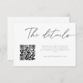 Details zum aktuellen QR-Code Begleitkarte (Vorne/Hinten)