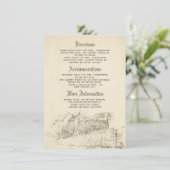 Details zum alten Buch Hochzeit - Informationen Begleitkarte (Stehend Vorderseite)