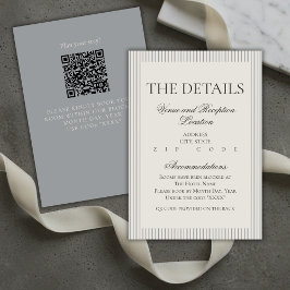 Details zum alten Geld-Script-Neutral-Strip-Hochze Begleitkarte