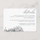 Details zum Baltimore Wedding Hotel Begleitkarte (Vorderseite)