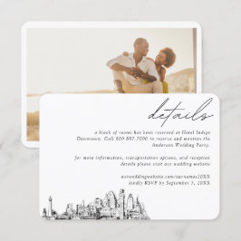 Details zum Baltimore Wedding Hotel Begleitkarte