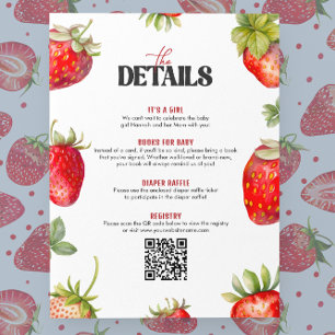 Details zum Berry Sweet Baby Duschbad Dankeskarte