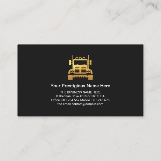 Details zum Black Sports Car Headlights Auto Visitenkarte (Rückseite)