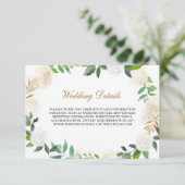 Details zum Blush-Gold-Watercolor-Empfang Begleitkarte (Stehend Vorderseite)