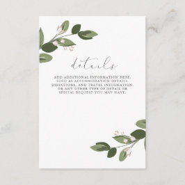 Details zum Blushing von Spries mit rosa Rückseite Begleitkarte