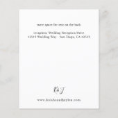 Details zum Budget Beifall Flyer (Hinten)