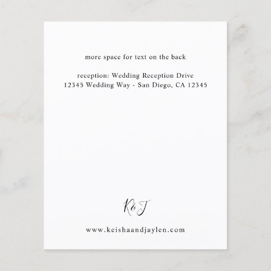 Details zum Budget Beifall Flyer (Hinten)