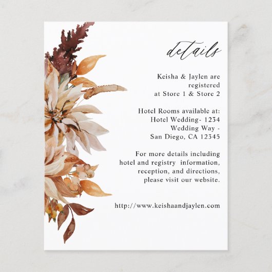 Details zum Budget Beifall Flyer (Vorne)