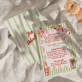 Details zum handgezogenen Hochzeitsspass Begleitkarte