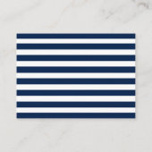 Details zum HochzeitBlue Anchor Stripes 2 QR-UAWG Begleitkarte (Rückseite)
