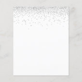 Details zum Hochzeitbudget Silberner Glitzer (Rückseite)