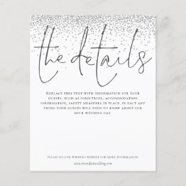 Details zum Hochzeitbudget Silberner Glitzer