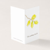 Details zum Hochzeitsereignis: Gelbe Karte (Vorderseite)