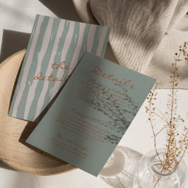 Details zum Hochzeitsfest von Hand geschriebene Pi Begleitkarte