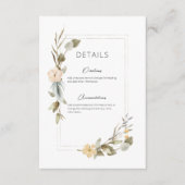 Details zum Hochzeitsgraben von Boho Begleitkarte (Vorderseite)