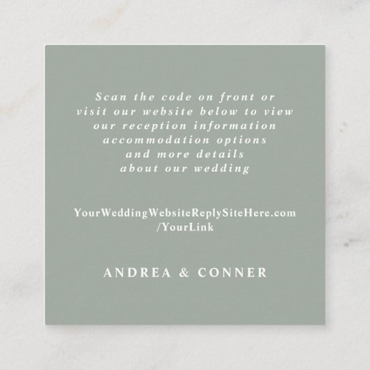 Details zum Hochzeitsgrad im Grünen QR-Code Begleitkarte (Rückseite)