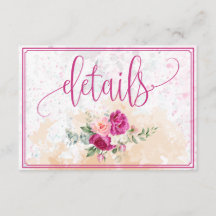 Details zum Hochzeitskalender in Rosa