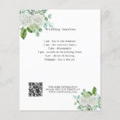 Details zum Hochzeitsprogramm im Blumengarten QR (Hinten)