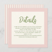 Details zum Hochzeitsschreiben von Pinky Pastel Re Einladung (Vorne/Hinten)