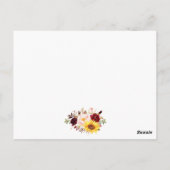 Details zum Hochzeitssehen in Aquarellfarben Beipa Postkarte (Rückseite)