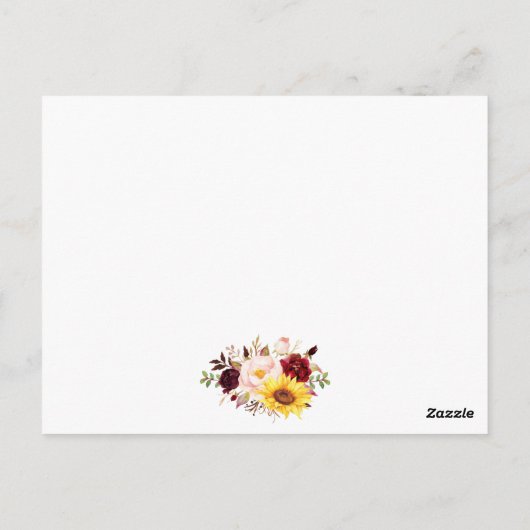 Details zum Hochzeitssehen in Aquarellfarben Beipa Postkarte (Rückseite)