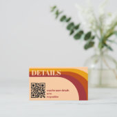 Details zum Hochzeitsstich des rückwärts gekrümmte Begleitkarte (Stehend Vorderseite)