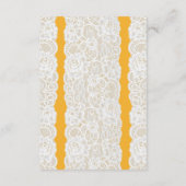 DETAILS zum Hochzeitsstich für Gelb und Weiß Begleitkarte (Rückseite)