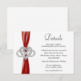 Details zum Hochzeitsszenario in Red Ribbon Begleitkarte