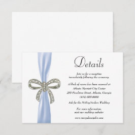 Details zum Hochzeitsszenario mit Blue Ribbon Diam Begleitkarte