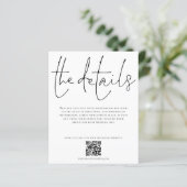 Details zum Hochzeitsszenario QR-Skriptumrandung (Stehend Vorderseite)