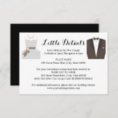 Details zum Hochzeitstag und zum Hochzeitstag Begleitkarte (Vorne/Hinten)