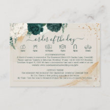 Details zum Hochzeitstich Smaragdgrüne Rose