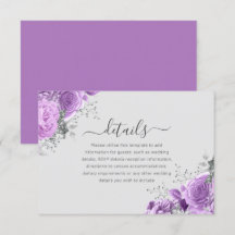 Details zum Hochzeitsvortrag von Lavendel Lila & S