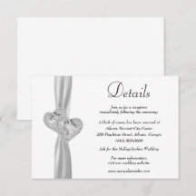 Details zum Hochzeitszettel von Diamond Hearts Whi