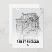 Details zum Hochzeitwochenende in San Francisco Begleitkarte (Vorne/Hinten)